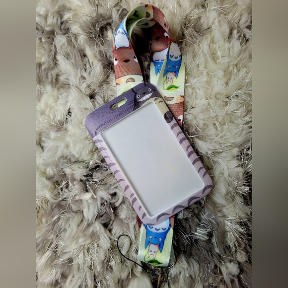 Ghibli Film Anime My Neighbor Totoro lanyard ID holder - Picture 2 of 4